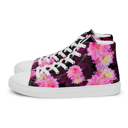 Men’s "Black Dahlia" High Top Canvas Sneakers