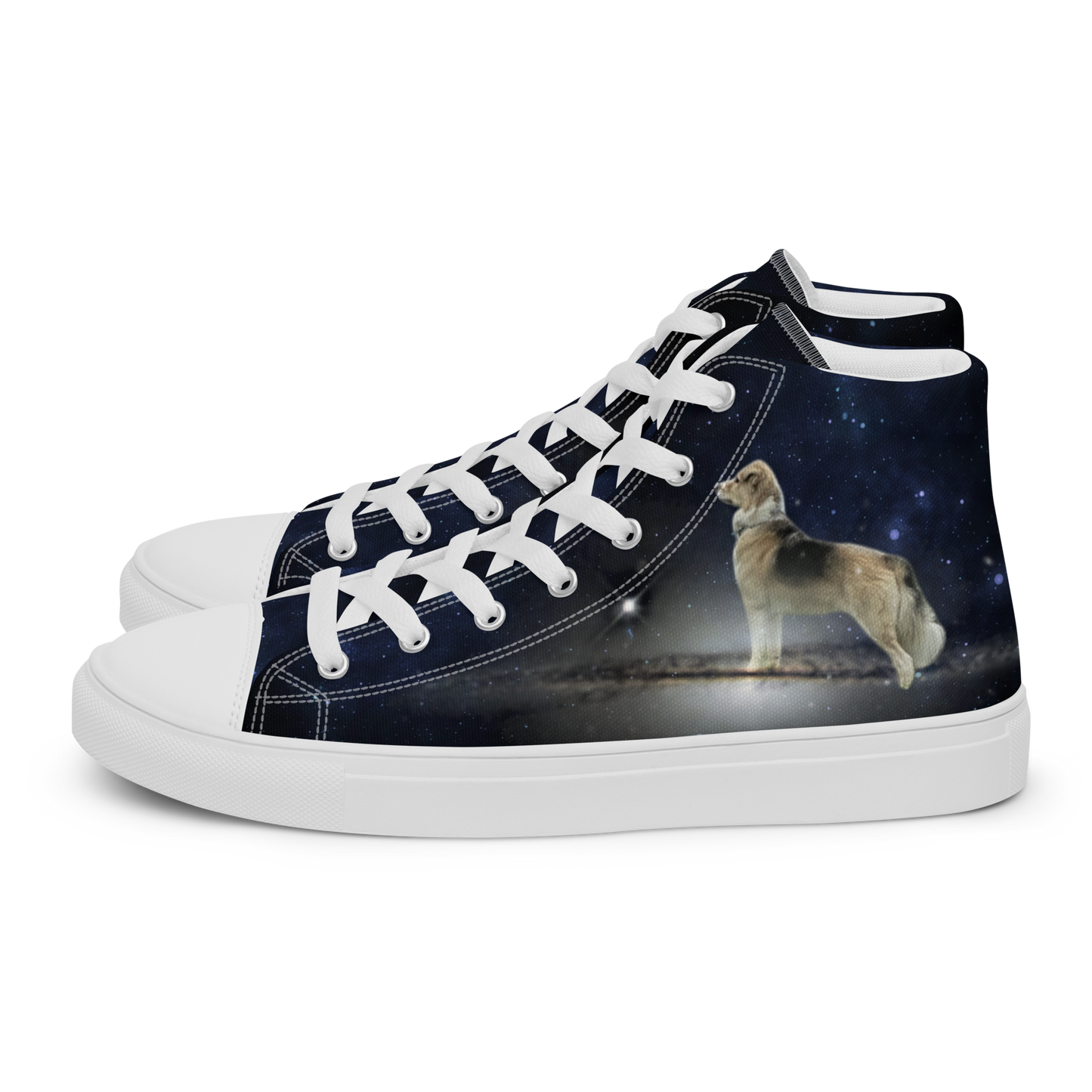 Men's "Fee Galaxy-Giant" High Top Canvas Sneakers