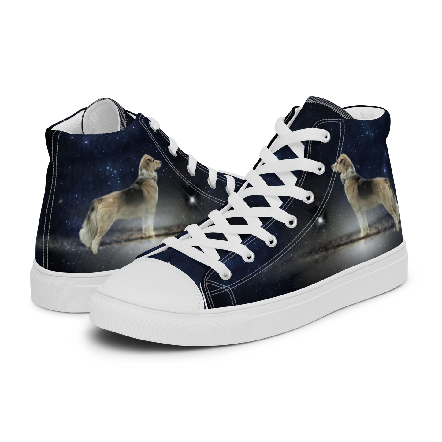 Men's "Fee Galaxy-Giant" High Top Canvas Sneakers