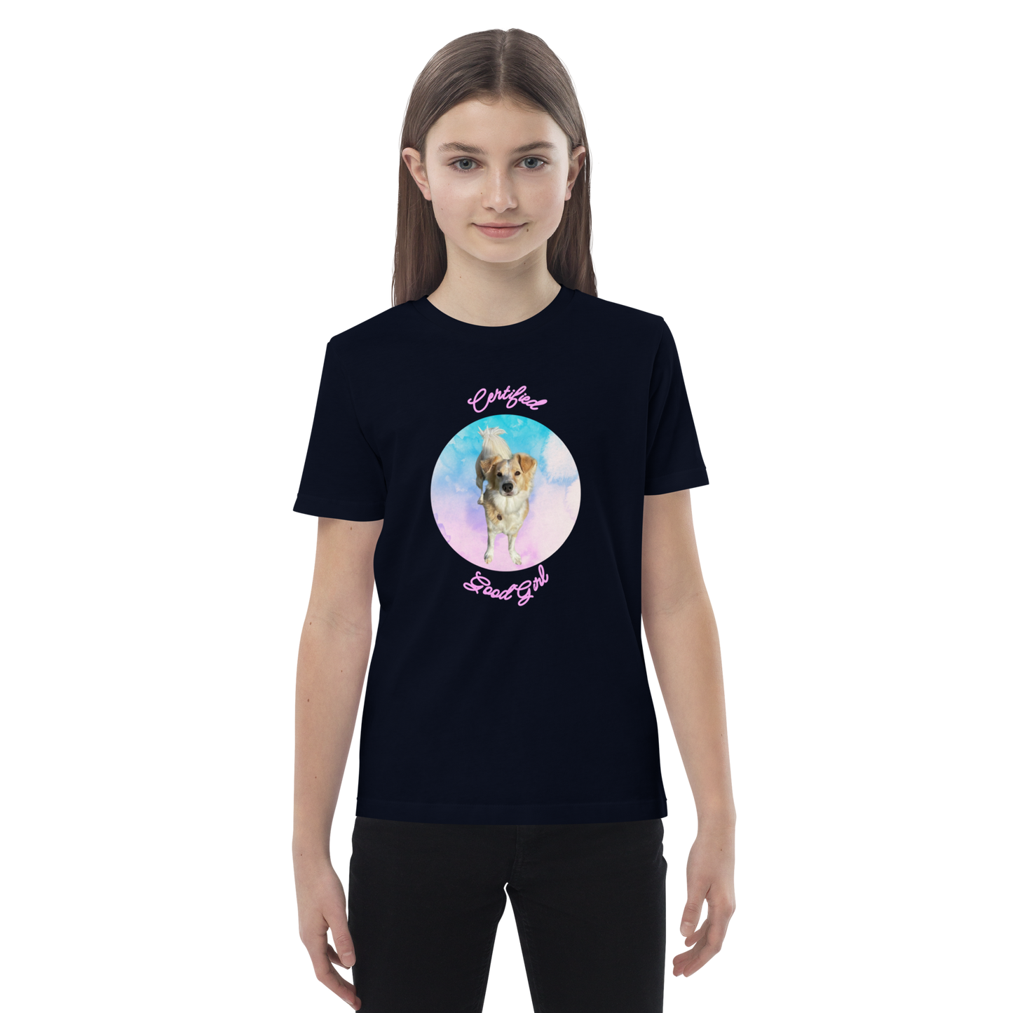 Kid's “Goodest Girl Fee: Good Dog Inspector” Graphic T-Shirt