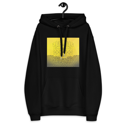 "Black & Yellow Geometrics" Premium Eco Hoodie