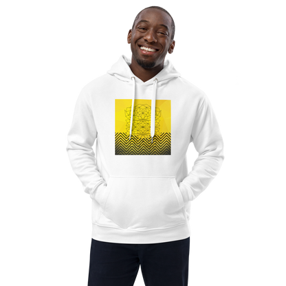 "Black & Yellow Geometrics" Premium Eco Hoodie