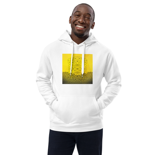 "Black & Yellow Geometrics" Premium Eco Hoodie