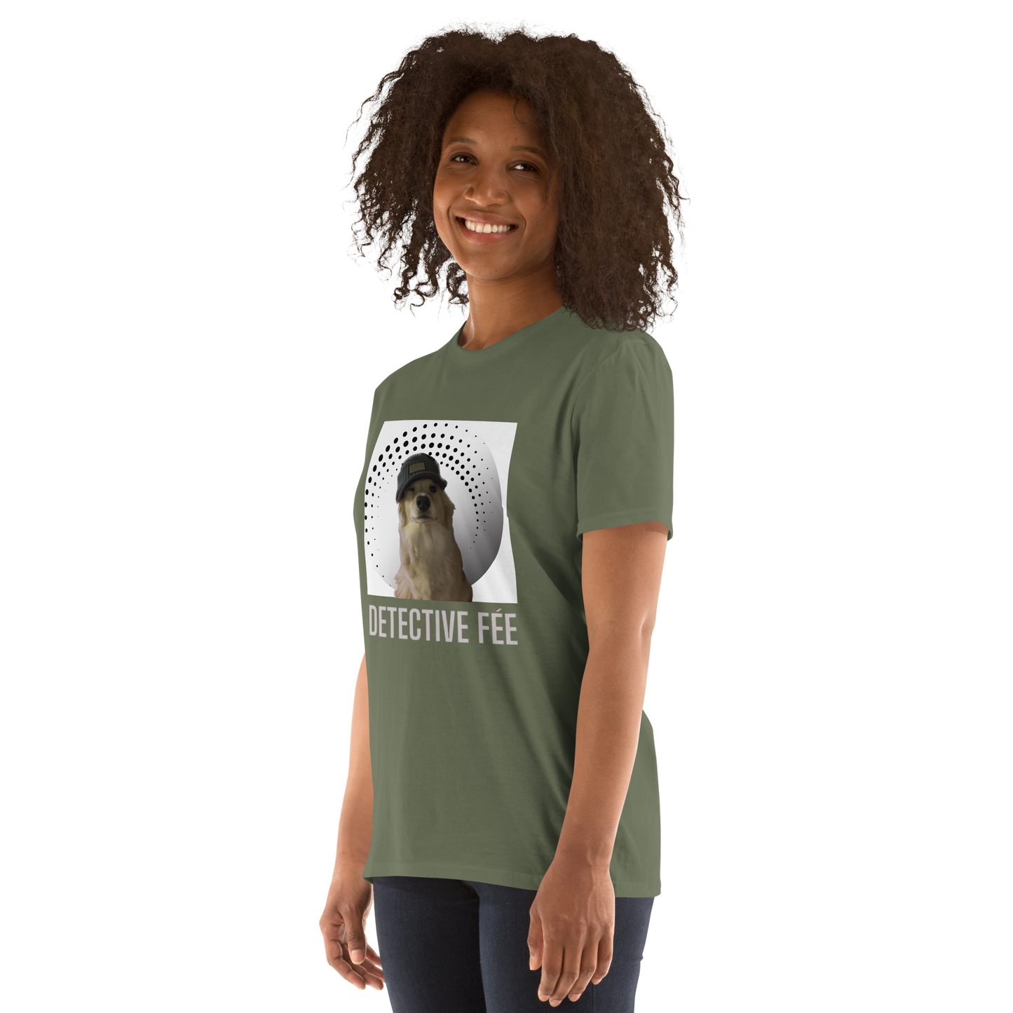 “Detective Fee: Funny Dog Whodunit” Graphic T-Shirt