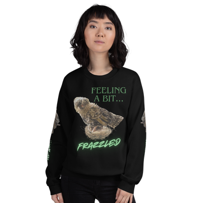 "Feeling a Bit Frazzled... Chicken" Adult Sweatshirt with "Oh No..." Sleeves
