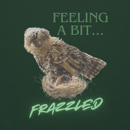 "Feeling a Bit Frazzled... Chicken" Adult Sweatshirt with "Oh No..." Sleeves