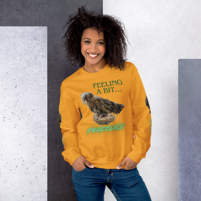 "Feeling a Bit Frazzled... Chicken" Adult Sweatshirt with "Oh No..." Sleeves
