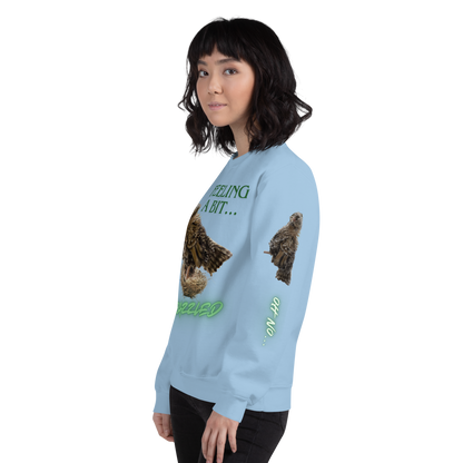 "Feeling a Bit Frazzled... Chicken" Adult Sweatshirt with "Oh No..." Sleeves