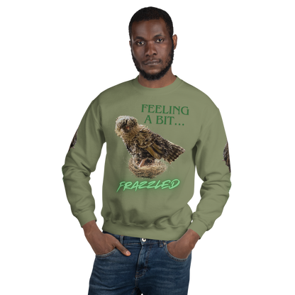 "Feeling a Bit Frazzled... Chicken" Adult Sweatshirt with "Oh No..." Sleeves
