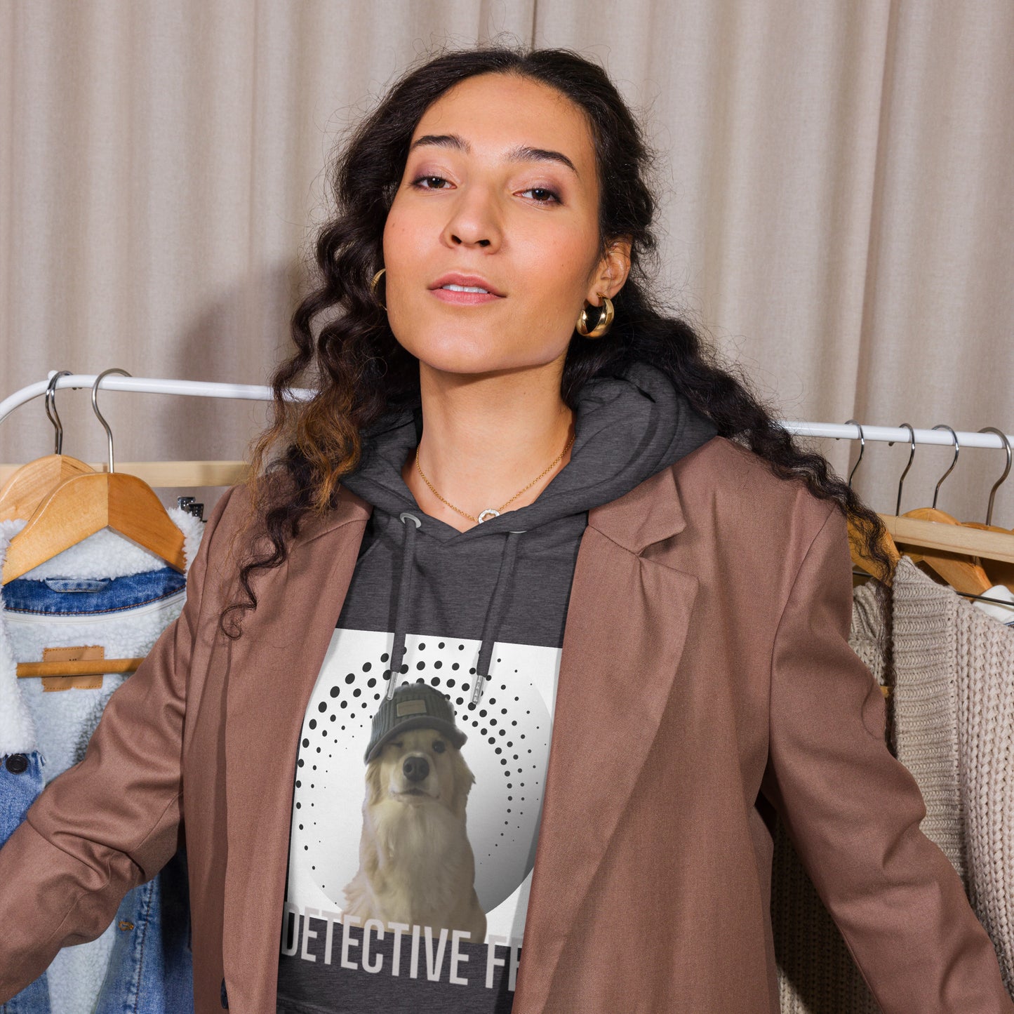 “Detective Fee: Funny Dog Whodunit” Hoodie