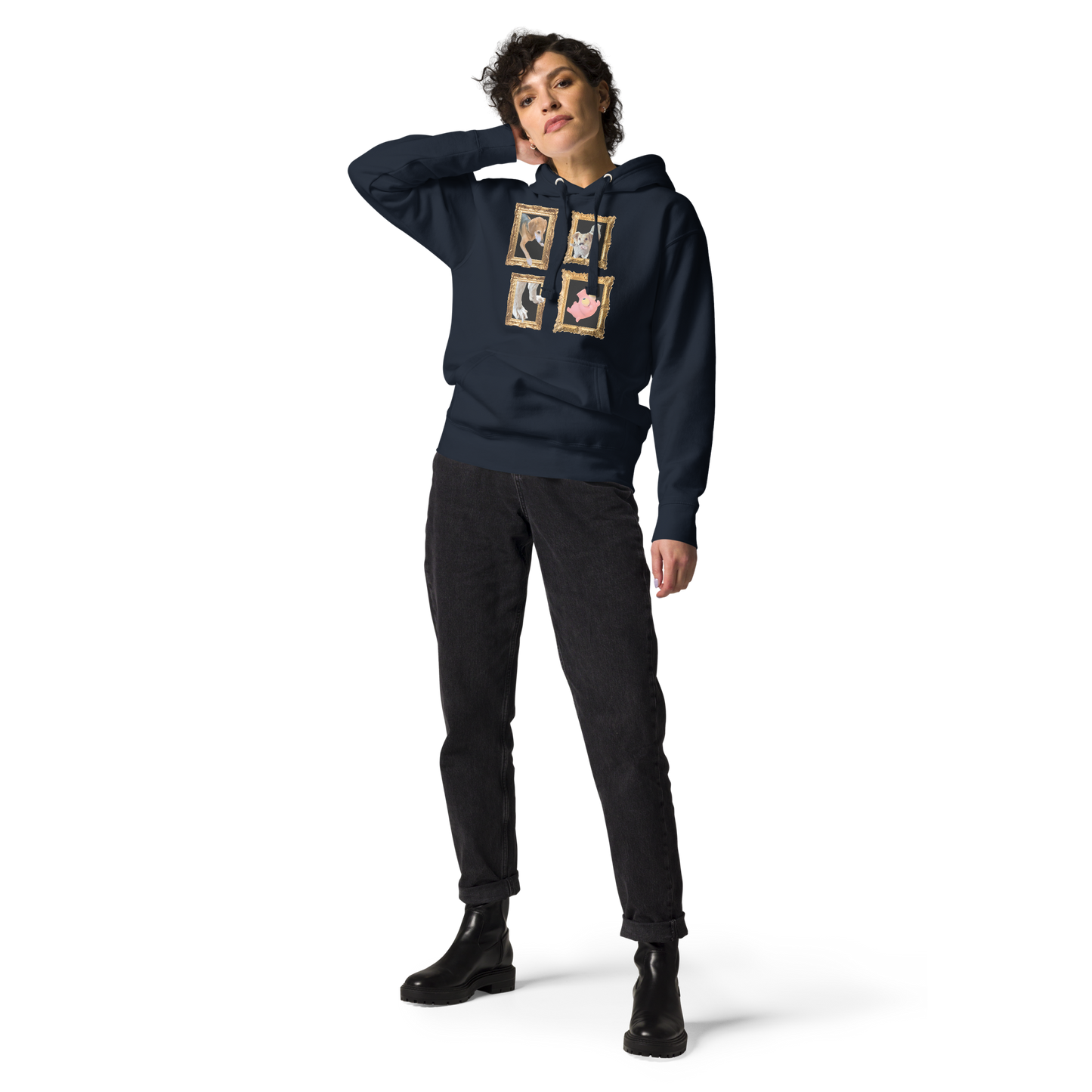 “Fee's Playful Moments” Graphic Hoodie