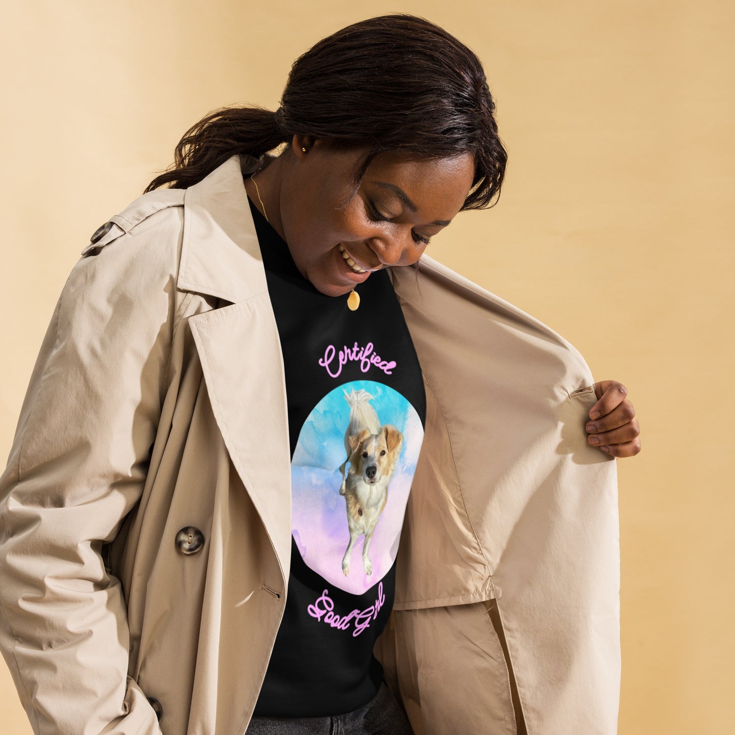 "Goodest Girl Fee: Good Dog Inspector" Graphic Sweatshirt