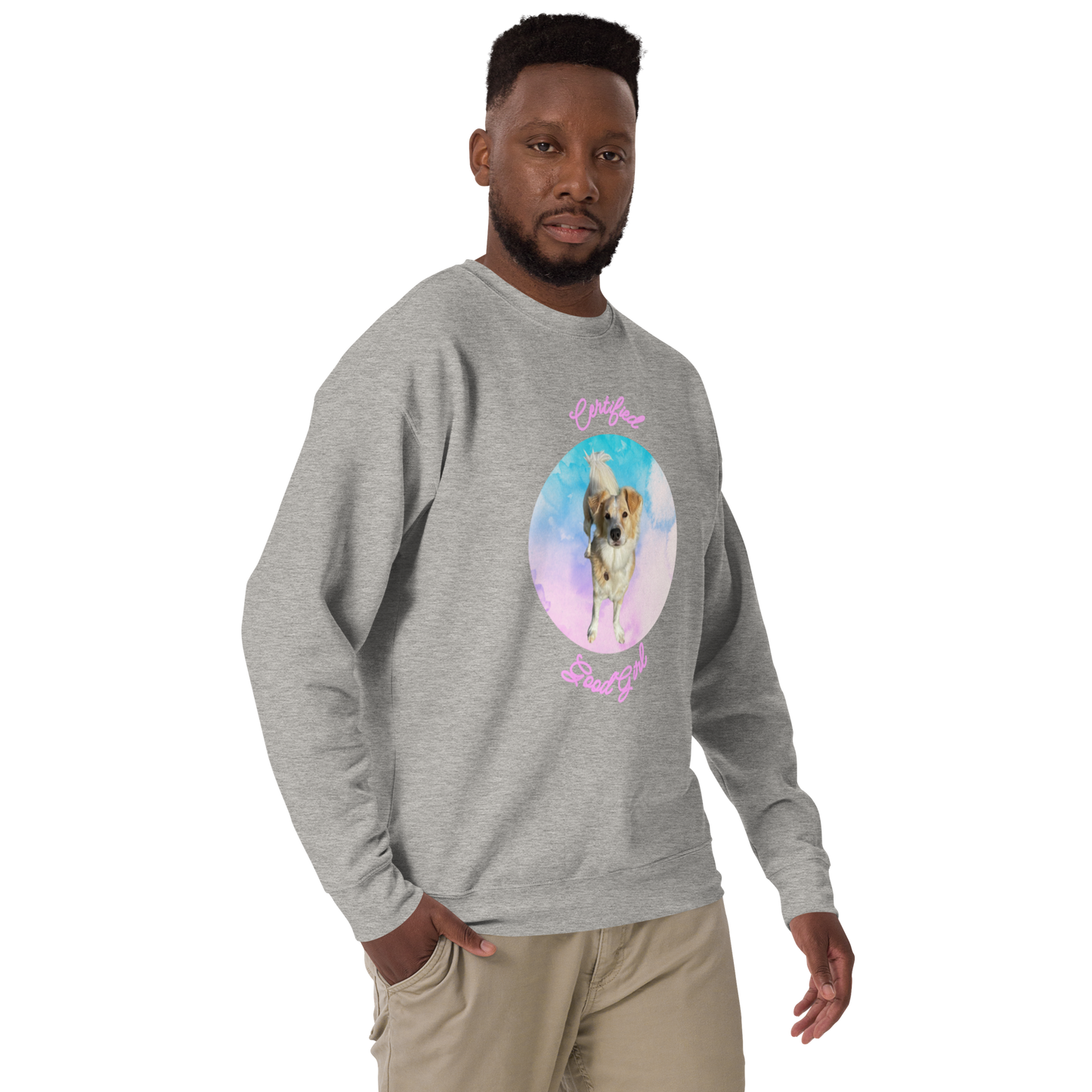 "Goodest Girl Fee: Good Dog Inspector" Graphic Sweatshirt