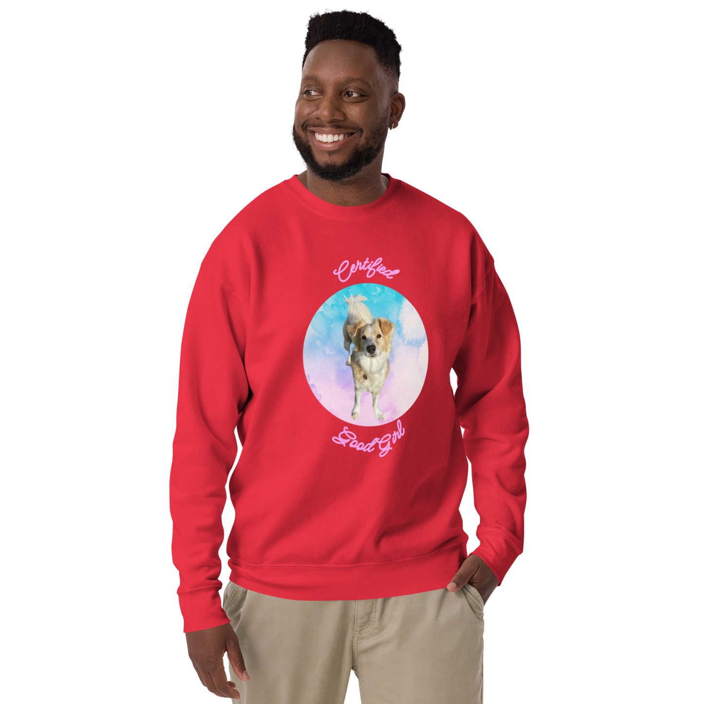 "Goodest Girl Fee: Good Dog Inspector" Graphic Sweatshirt