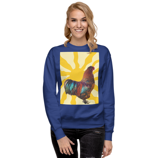 “Vibrant Rooster Sunrise” Premium Sweatshirt