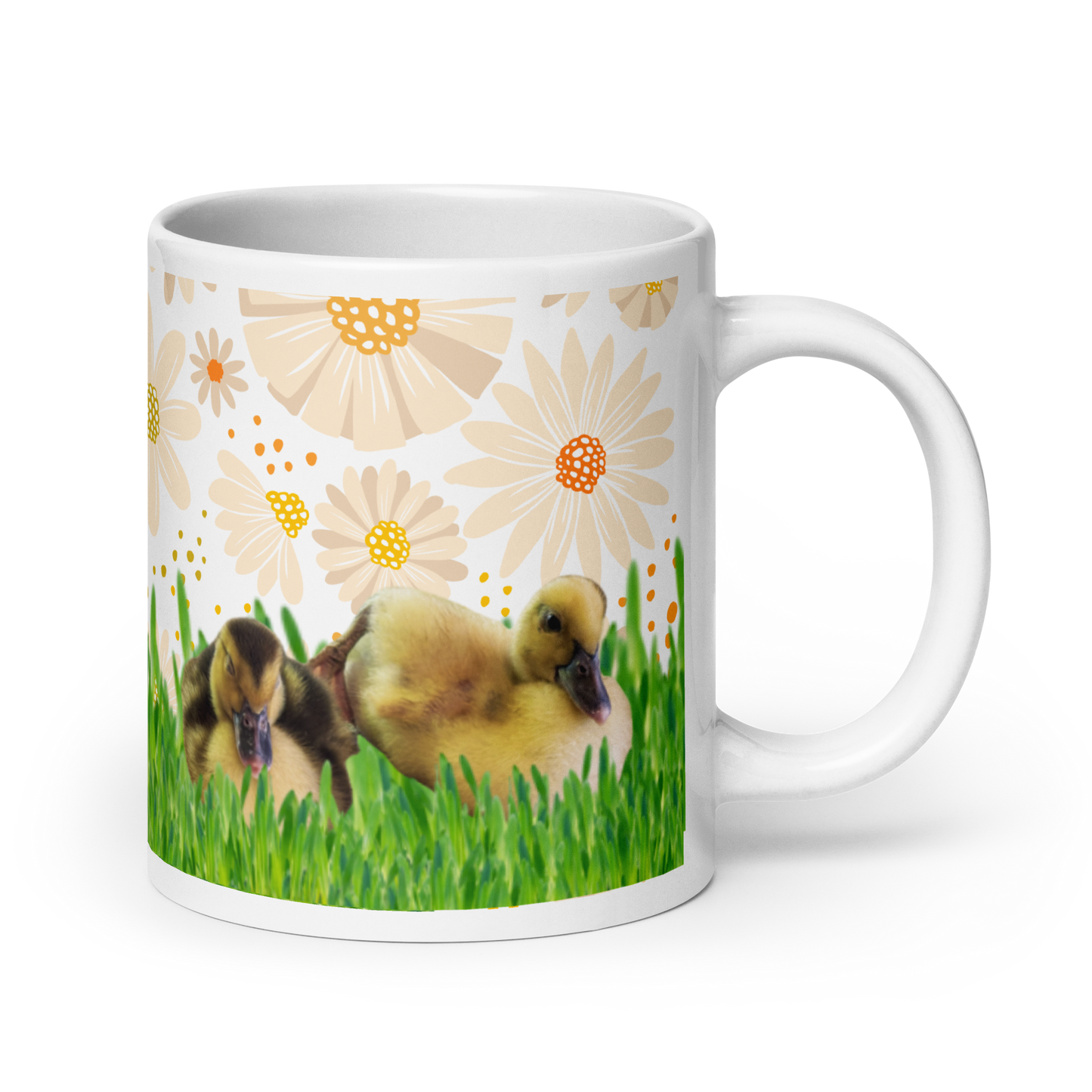 20oz “Sunny Ducklings” Ceramic Coffee Mug