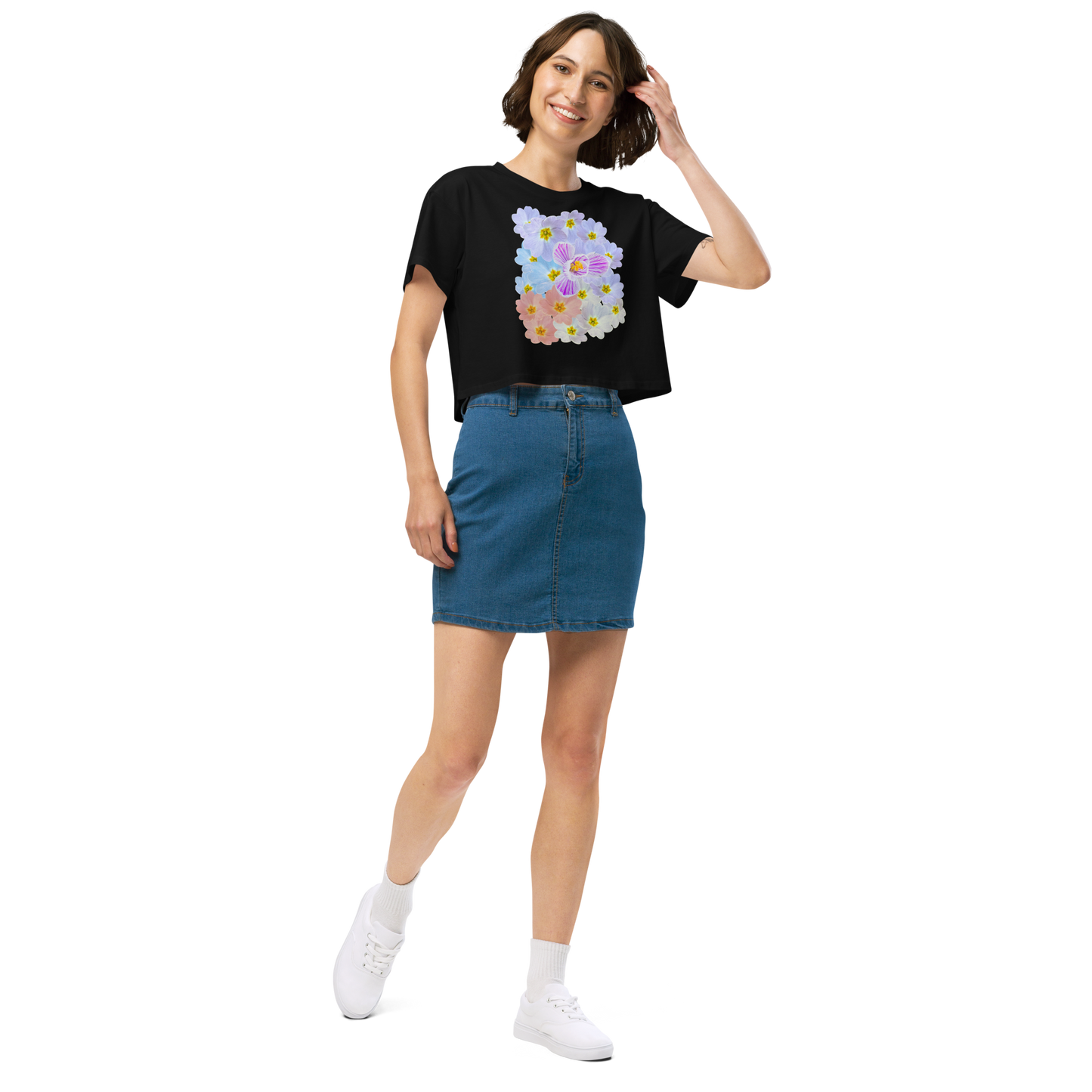 “Pastel Primrose Garden” Crop Top