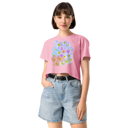 “Pastel Primrose Garden” Crop Top