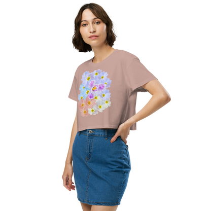 “Pastel Primrose Garden” Crop Top