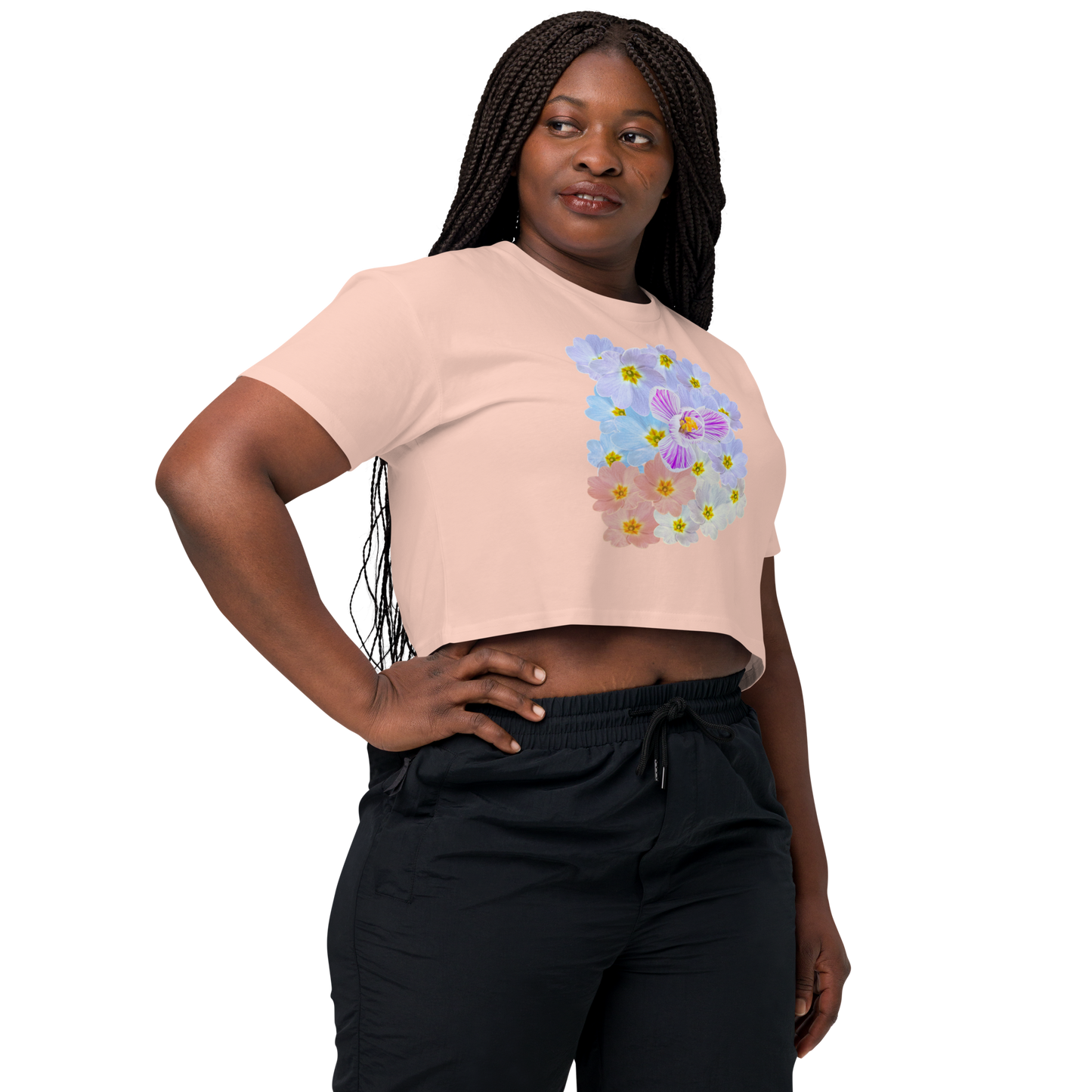“Pastel Primrose Garden” Crop Top