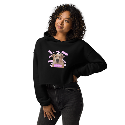 “Fee Nose Boop” Women's Cropped Hoodie