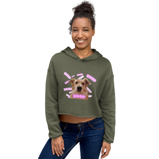 “Fee Nose Boop” Women's Cropped Hoodie