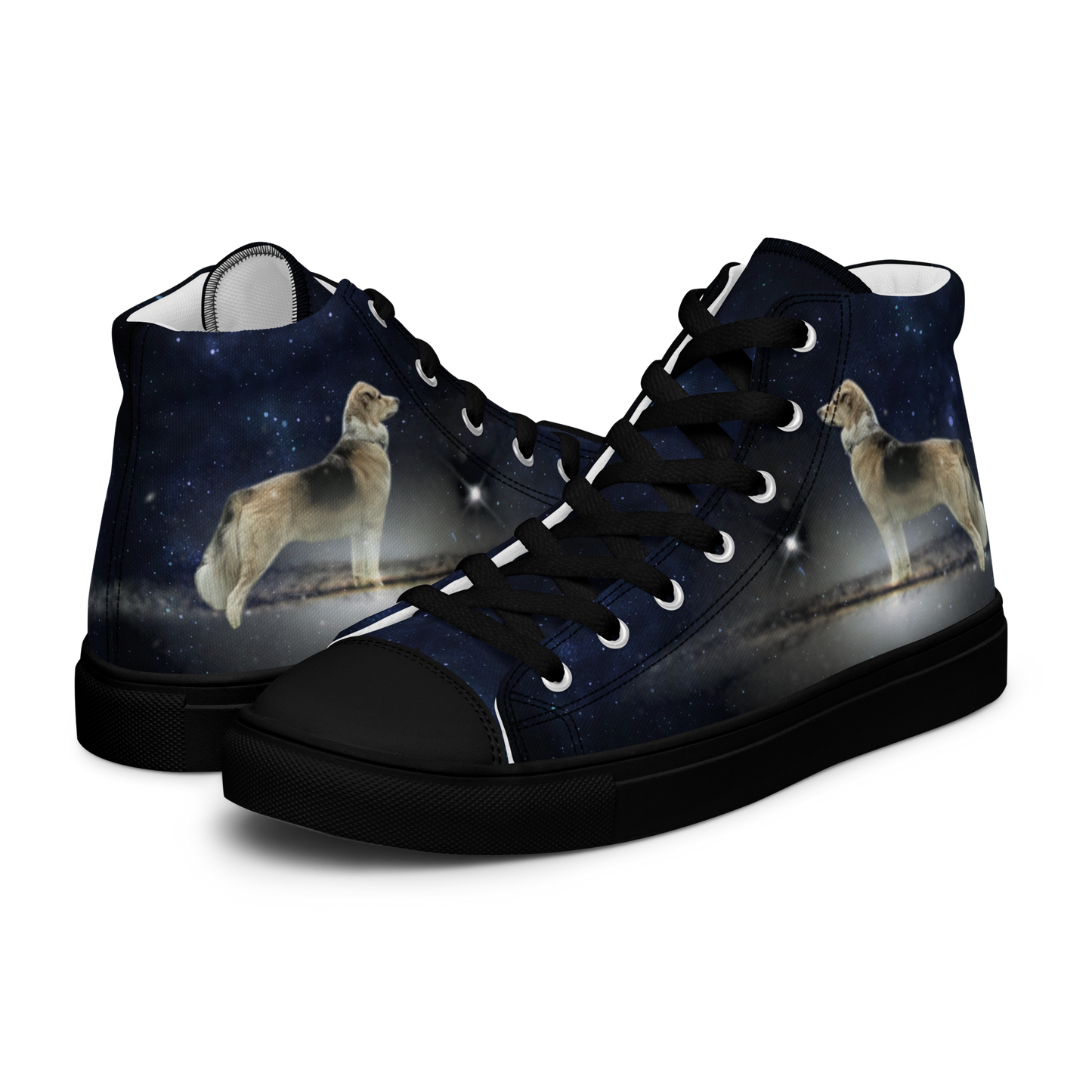 Women's "Fee Galaxy-Giant" High Top Canvas Sneakers