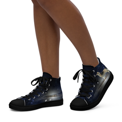 Women's "Fee Galaxy-Giant" High Top Canvas Sneakers