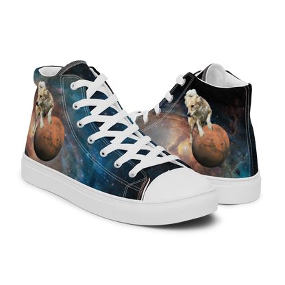 Women's "Cosmic Fee Galaxy" High Top Canvas Sneakers