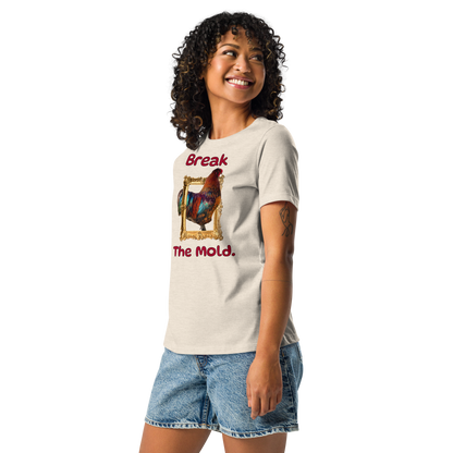 “Break the Mold” Rooster Women's Graphic T-Shirt