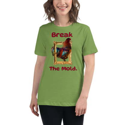“Break the Mold” Rooster Women's Graphic T-Shirt