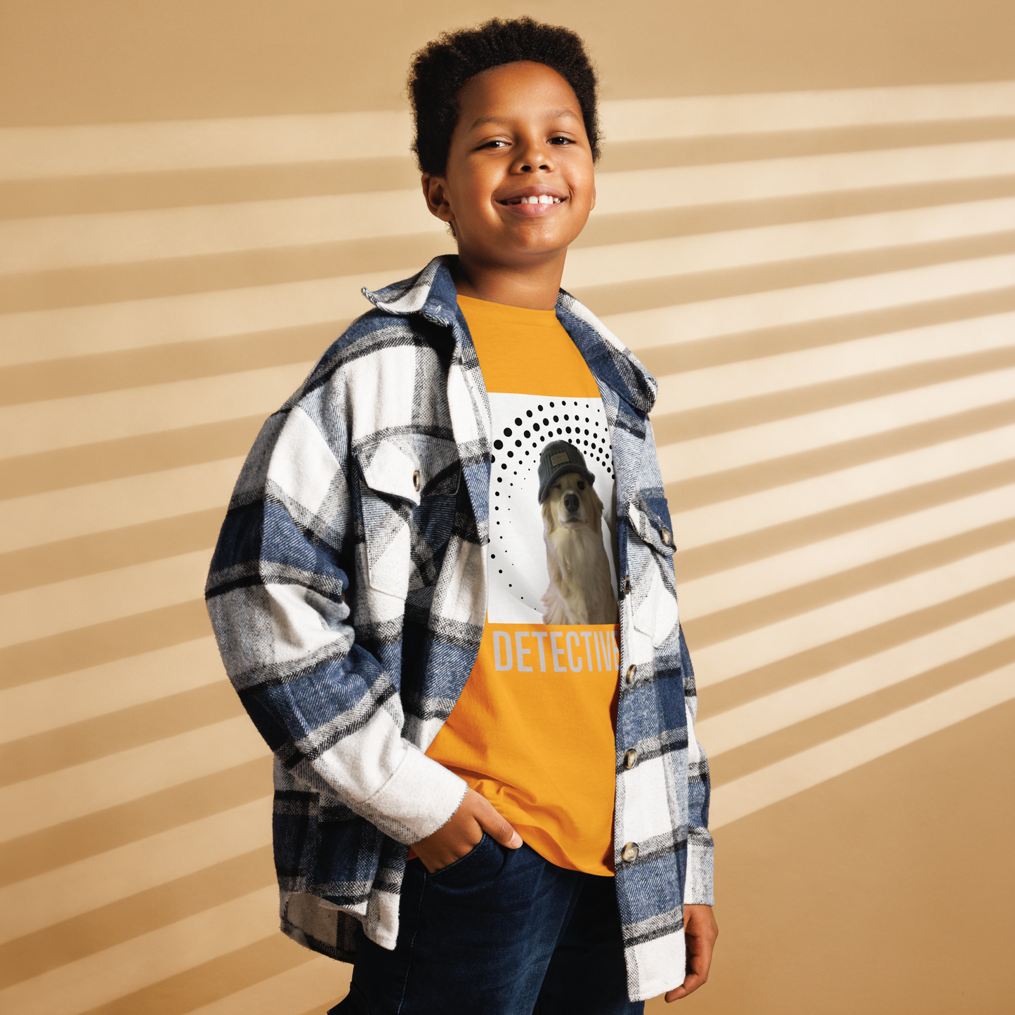 Kid's Detective Fee™ Funny Dog Whodunit Graphic T-Shirt